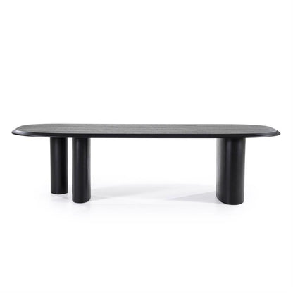 Eettafel Walter | Zwart Eiken Fineer | Deens Ovaal