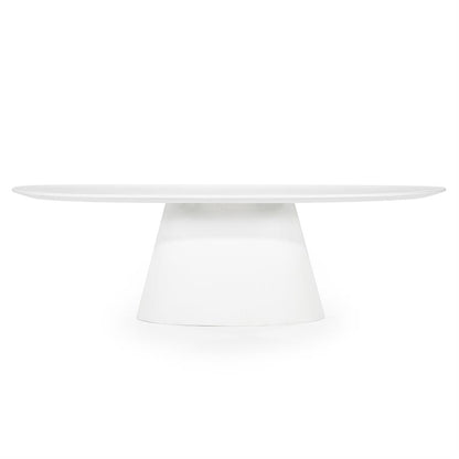 Eettafel Elin | Wit Magnesium Oxide | Ovaal