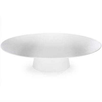 Eettafel Elin | Wit Magnesium Oxide | Ovaal — Vooraanzicht - witfoto
