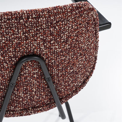 Eetkamerstoel Jon | Rood Stof | Met Armleuning