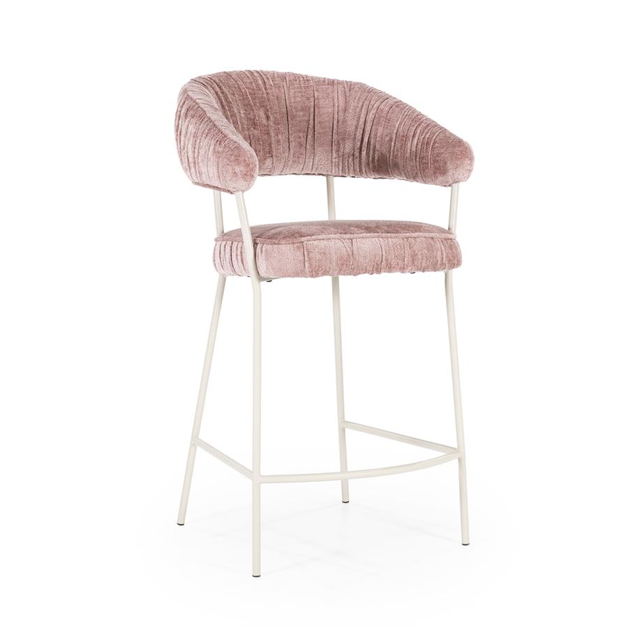 Barkruk Lizzy | Roze Stof