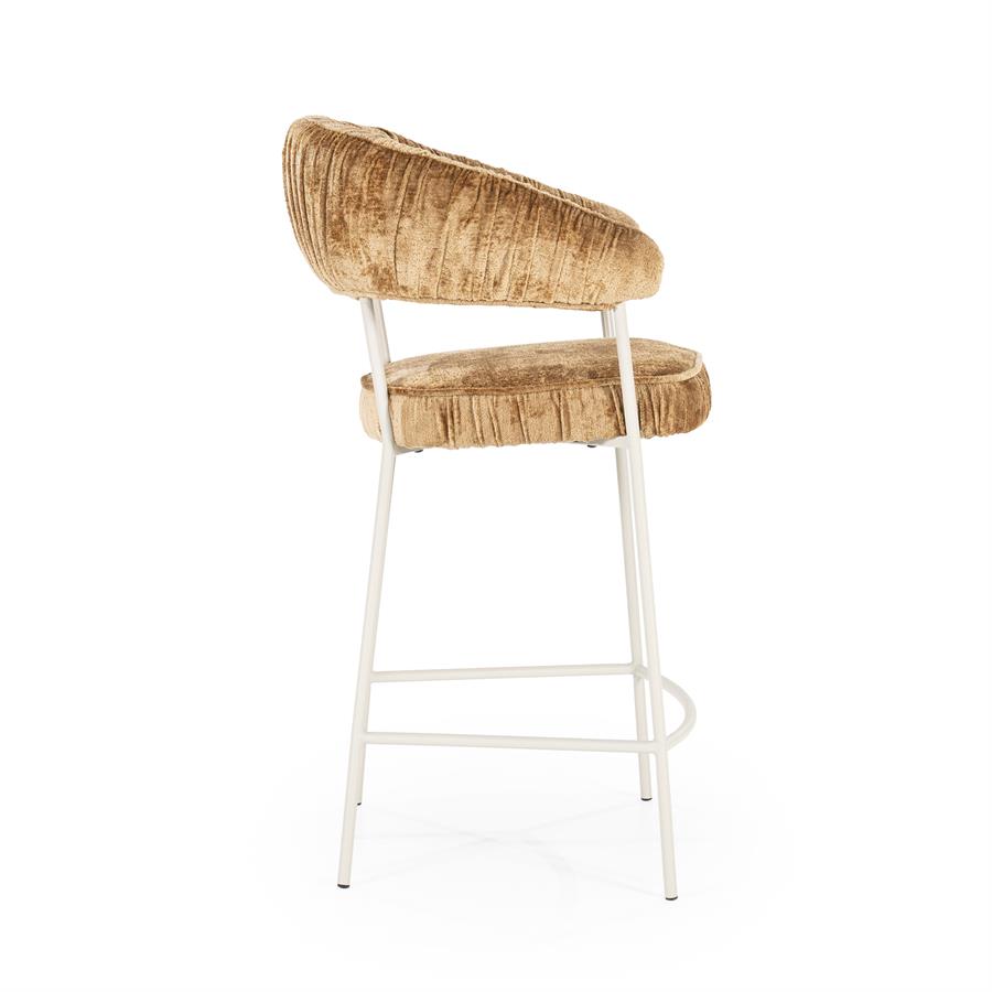 Barkruk Lizzy | Geel Stof