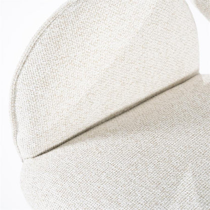 Eetkamerstoel Rosalin | Beige Stof | Met Armleuning