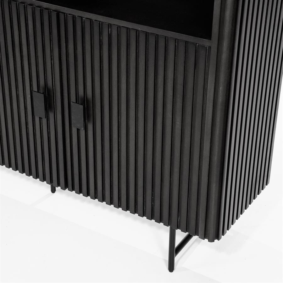 Kast Remi | Zwart Mangohout