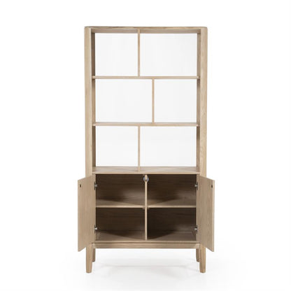 Kast Harvey | Naturel Eikenhout | Open Vakken