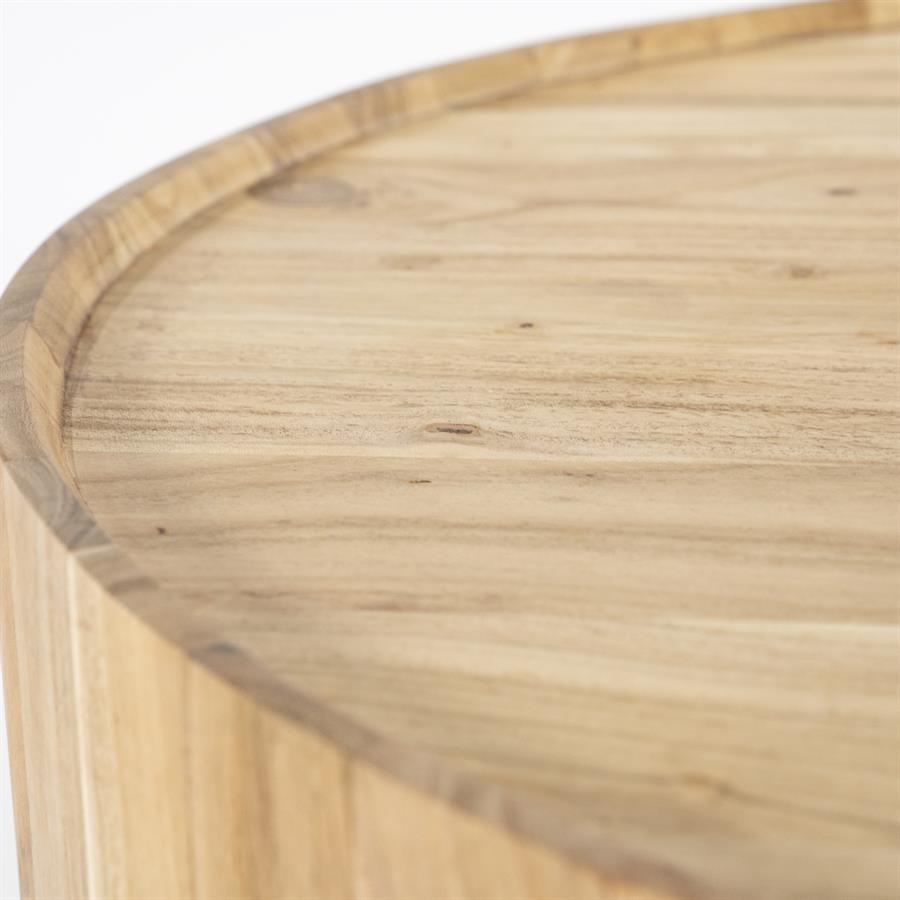 Salontafel Zayn | Naturel Acaciahout | Rond