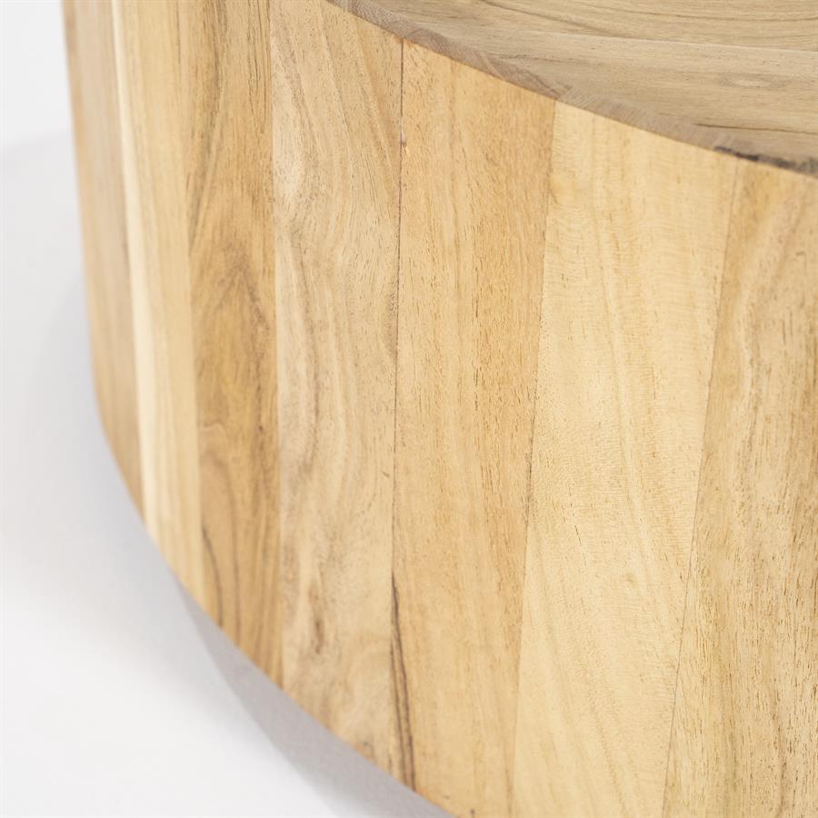 Salontafel Zayn | Naturel Acaciahout | Rond