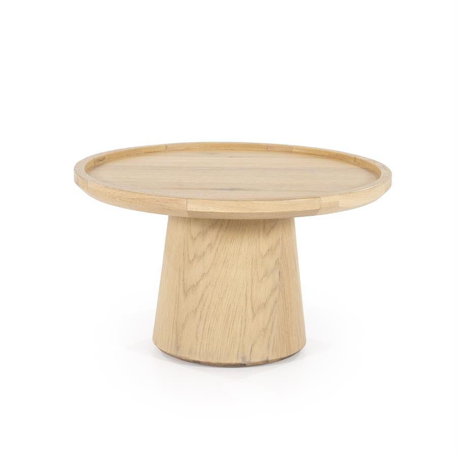 Salontafel Leia | Naturel Eiken Fineer | Rond