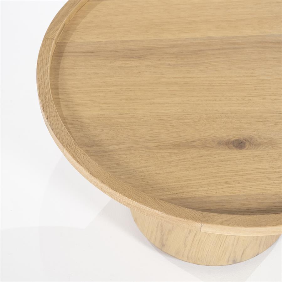 Salontafel Leia | Naturel Eiken Fineer | Rond