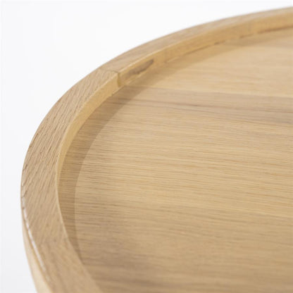 Salontafel Leia | Naturel Eiken Fineer | Rond