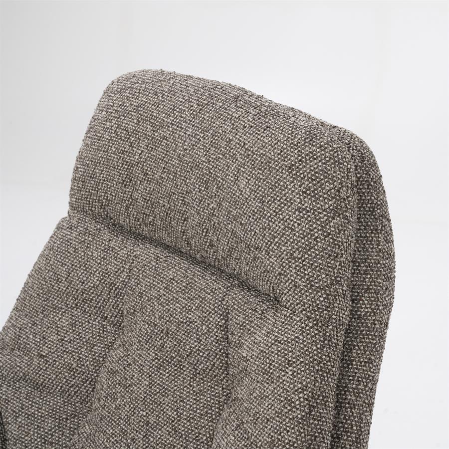 Fauteuil Caleb | Taupe Stof — Vooraanzicht - witfoto