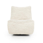 Fauteuil Loys beige stof, vooraanzicht op witte achtergrond