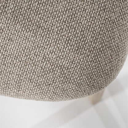 Eetkamerstoel Mikky | Taupe Stof | Houten Poten
