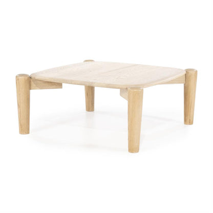 Salontafel Selbu | Naturel Eikenhout | Vierkant | Laag