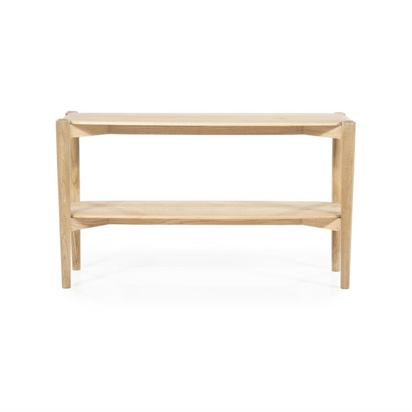 Dressoir Selbu naturel eikenhout, vooraanzicht op witte achtergrond