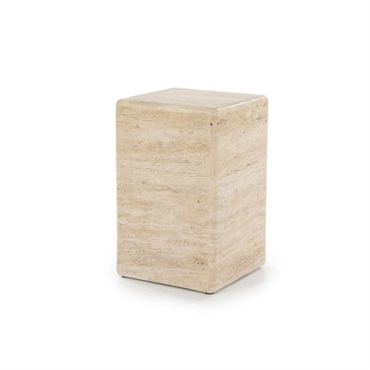 Bijzettafel Donta | Bruin Travertin