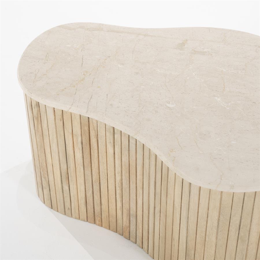 Salontafel Kira | Wit Marmer | Klein