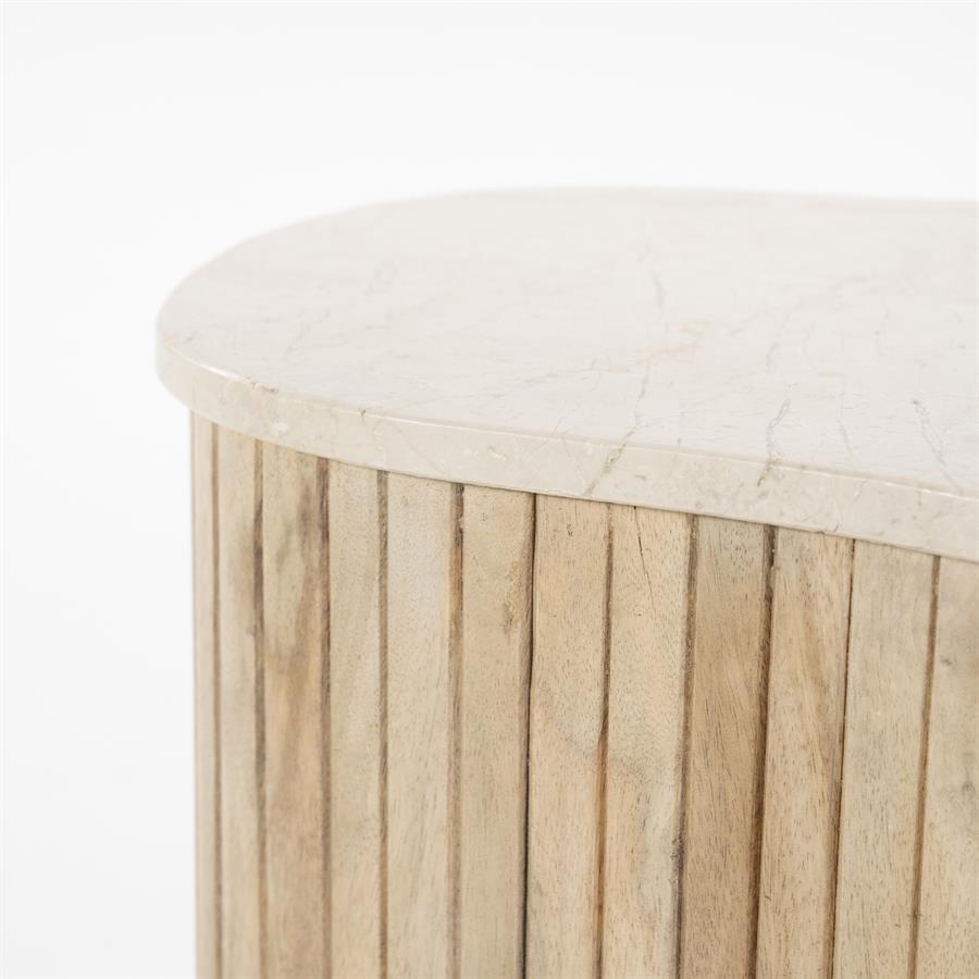Salontafel Kira | Wit Marmer | Klein
