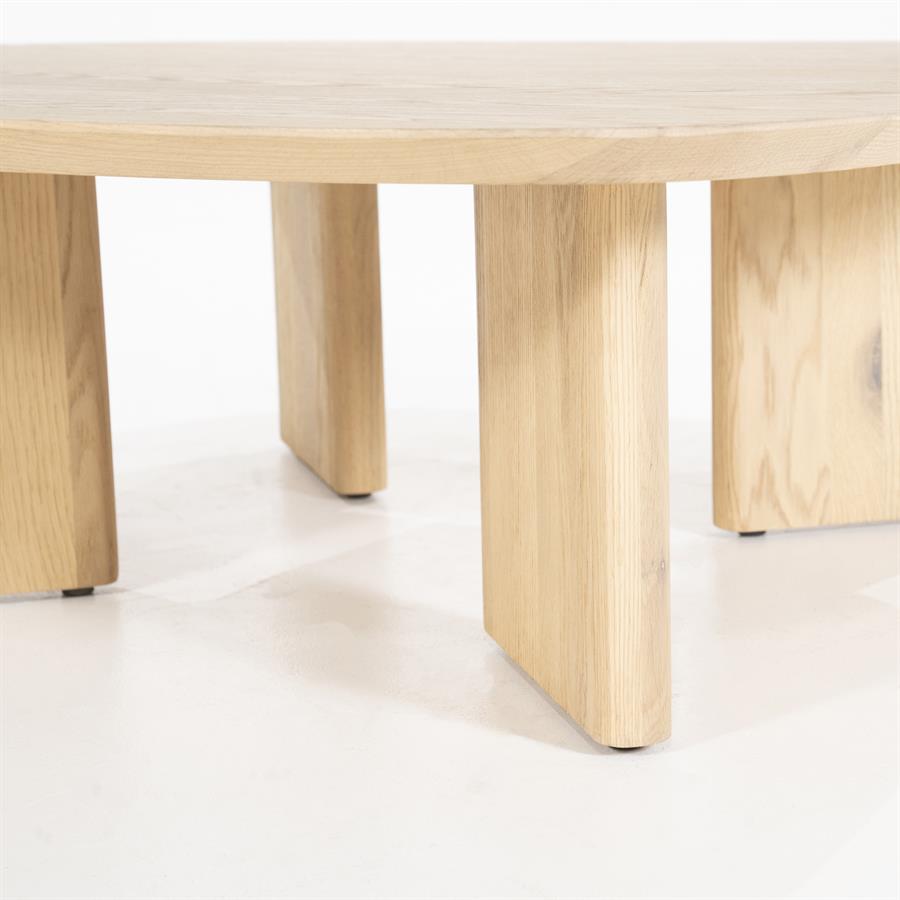 Salontafel Stef | Naturel Eikenhout | Vierkant