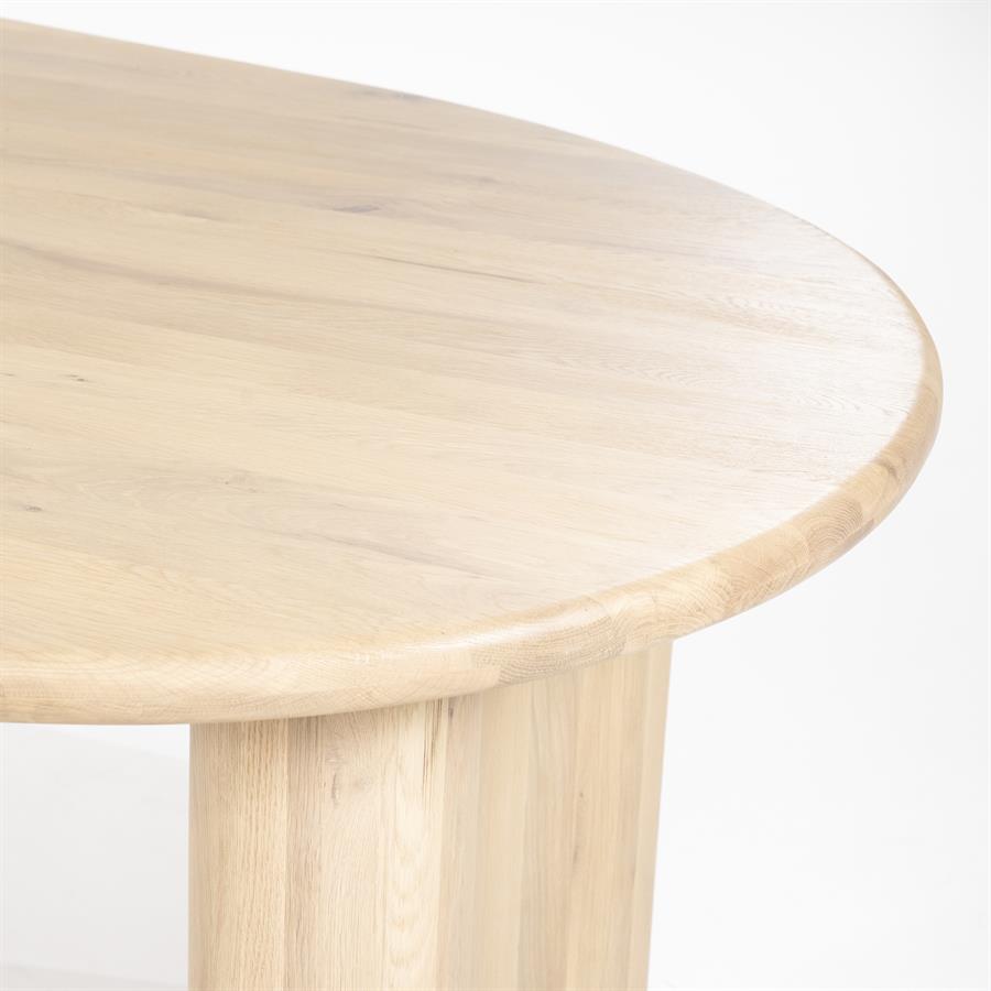Eettafel Josh | Eikenhout | Organische Vorm