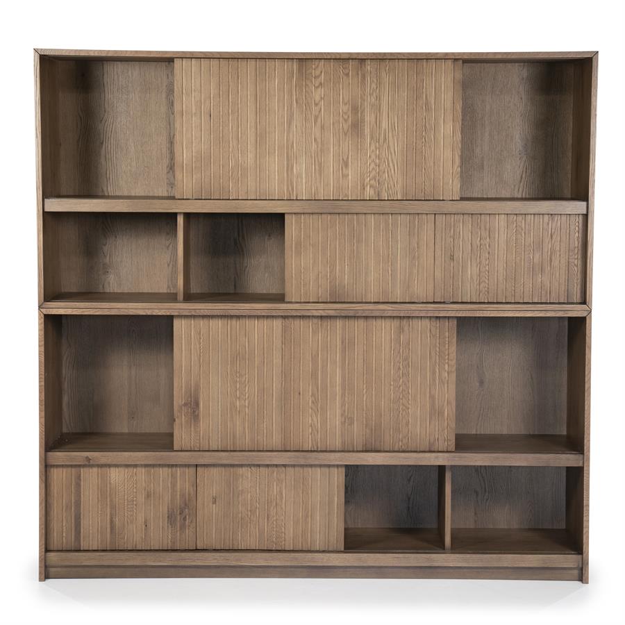 Kast Milo | Bruin Eikenhout | Schuif Deuren