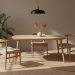 Eettafel Elijah | Naturel Eikenhout | Ovaal