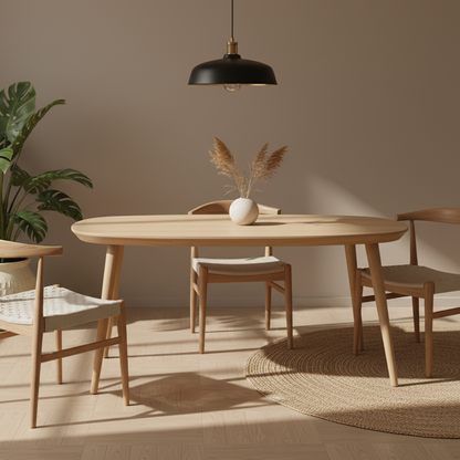 Eettafel Elijah | Eikenhout | Ovaal