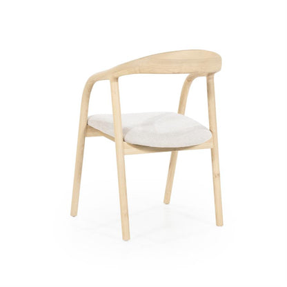 Eetkamerstoel Rayven | Essenhout | Met Armleuning