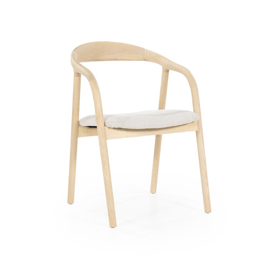 Eetkamerstoel Rayven | Essenhout | Met Armleuning