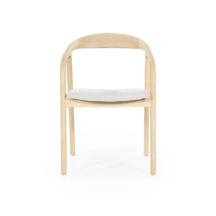 Eetkamerstoel Rayven | Essenhout | Met Armleuning