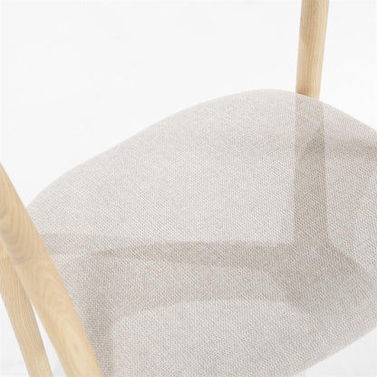 Eetkamerstoel Rayven | Naturel Essenhout | Met Armleuning