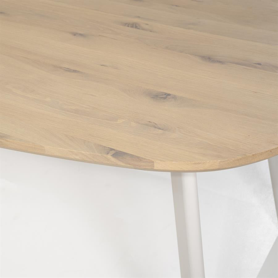 Eettafel Dion | Naturel Metaal | Ovaal — Detail