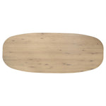 Eettafel Dion | Naturel Metaal | Ovaal — Vooraanzicht - witfoto