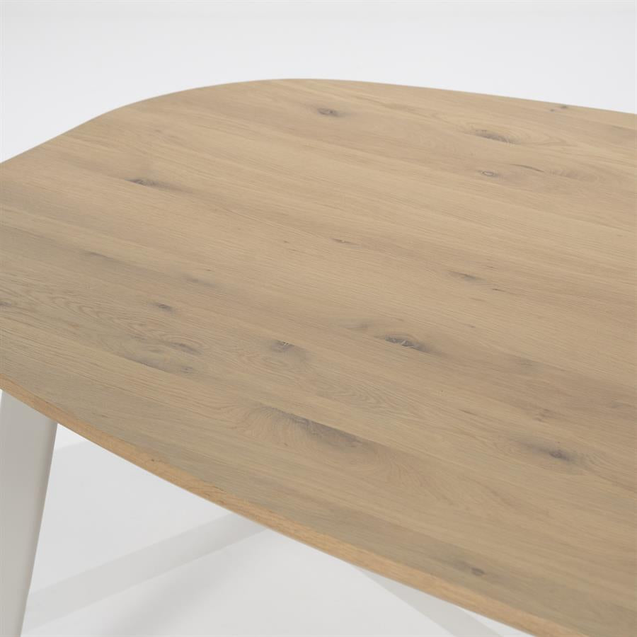 Eettafel Dion | Naturel Metaal | Ovaal — Detail