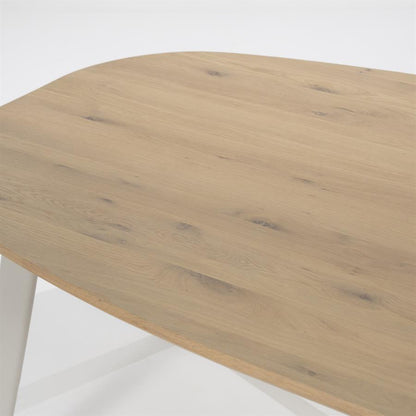 Eettafel Dion | Naturel Metaal | Ovaal — Detail