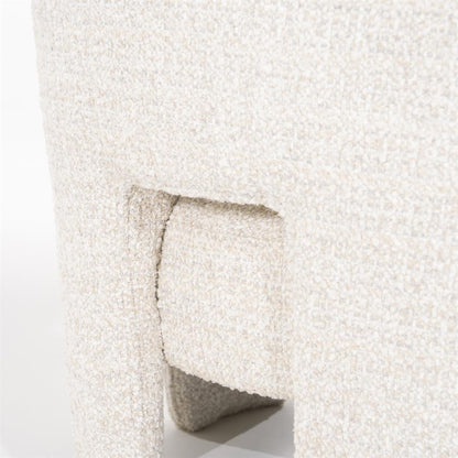 Fauteuil Hamilton beige stof, detail van het materiaal