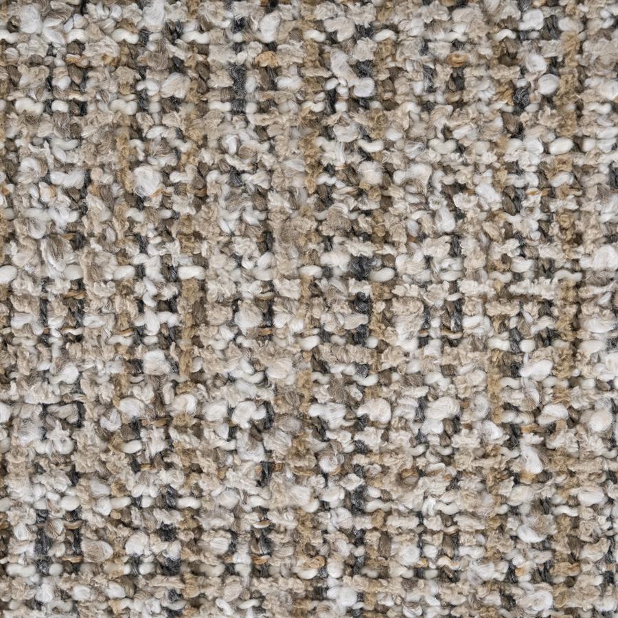Fauteuil Hamilton taupe stof, detail van het materiaal