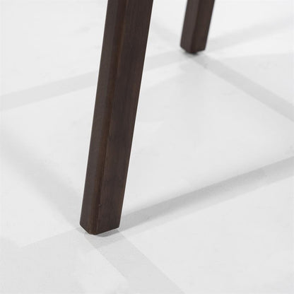 Eetkamerstoel Mikky | Taupe Stof | Donker bruine Poten