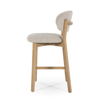 Barkruk Mikky | Taupe Stof