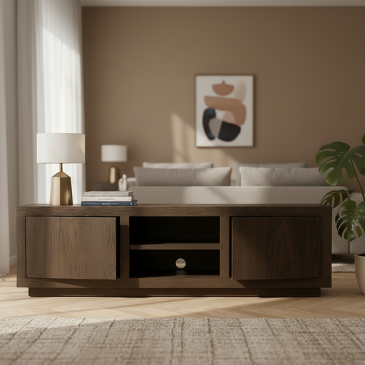 Tv-meubel Helsinki | Bruin Eikenhout