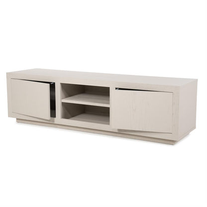 Tv-meubel Helsinki taupe eikenhout, detail van de functie