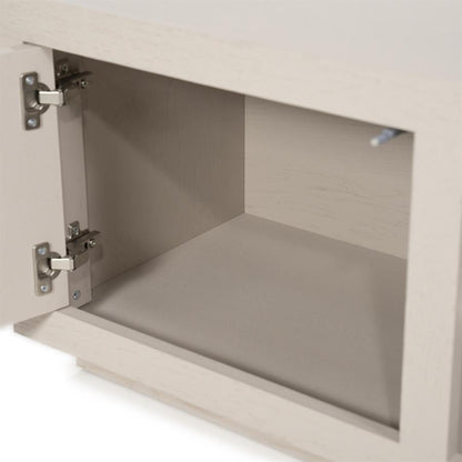 Tv-meubel Helsinki taupe eikenhout, detail van het materiaal