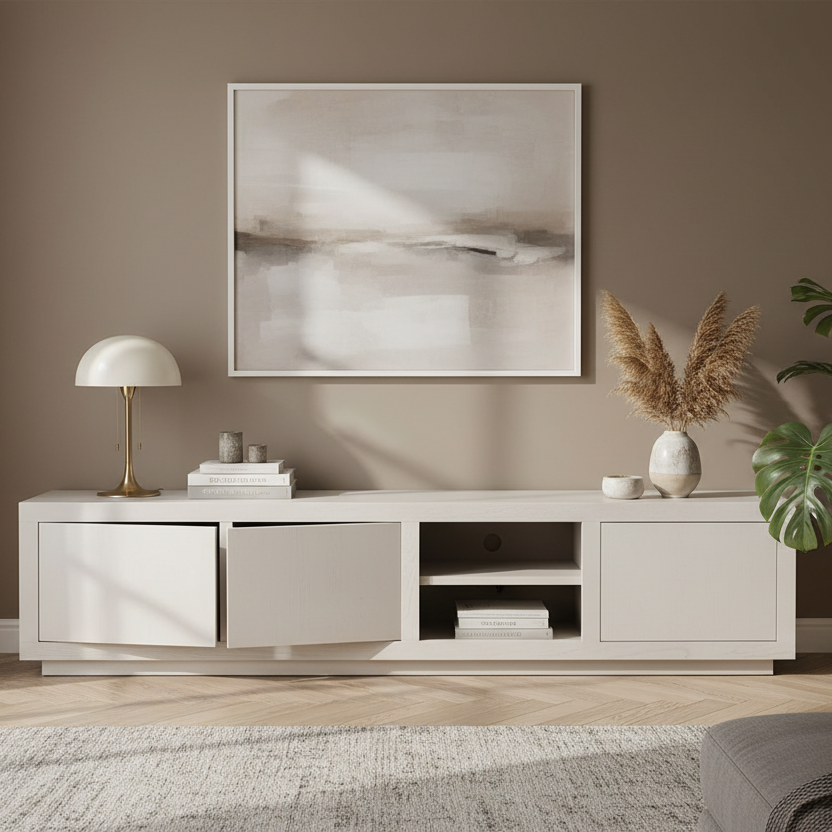 Tv-meubel Helsinki | Taupe Eikenhout