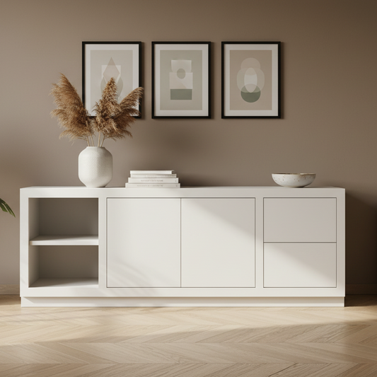 Dressoir Helsinki | Taupe Eikenhout