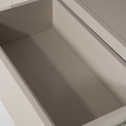 Kast Helsinki taupe eikenhout 6 vakken small, detail van het materiaal
