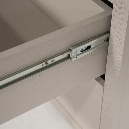 Kast Helsinki taupe eikenhout 6 vakken small, detail van het materiaal