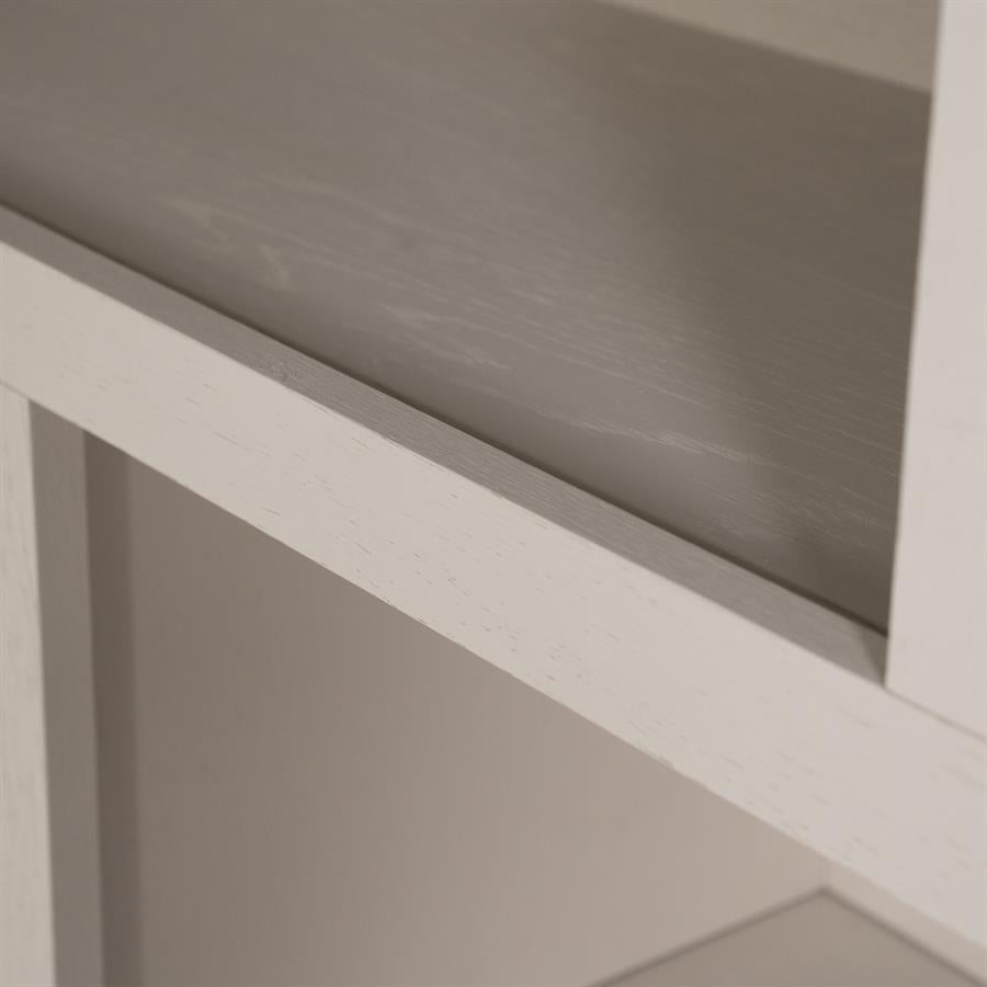 Kast Helsinki taupe eikenhout 6 vakken breed, detail van het materiaal