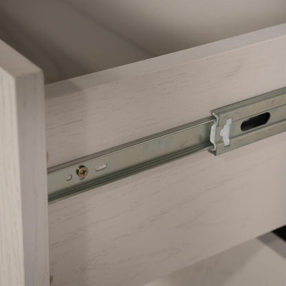 Kast Helsinki taupe eikenhout 6 vakken breed, detail van het materiaal