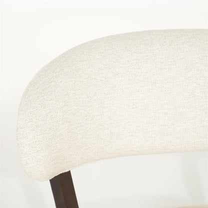 Fauteuil Mikky | Taupe Stof | Bruin Eikenhout