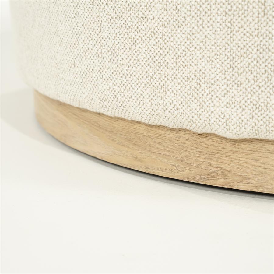 Poef Avah | Beige Stof